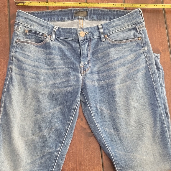 Mother The Looker Crop Blue Jeans Size 30 (no size tag-refer to measurements) - Picture 9 of 10